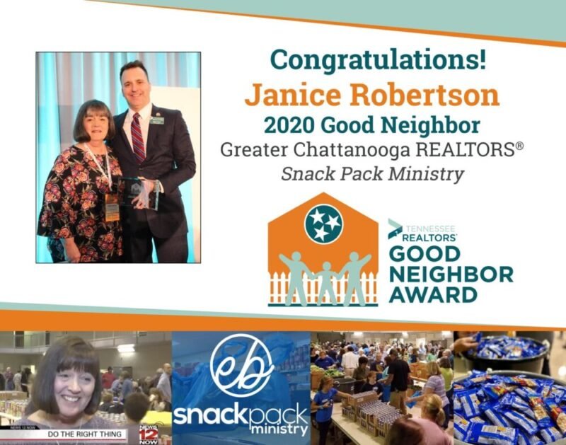 Janice Robertson wins 2020 Good Neighbor Award