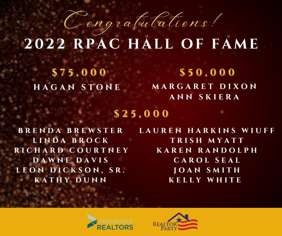 2023 RPAC Hall of Fame Inductees from Chattanooga Tennessee